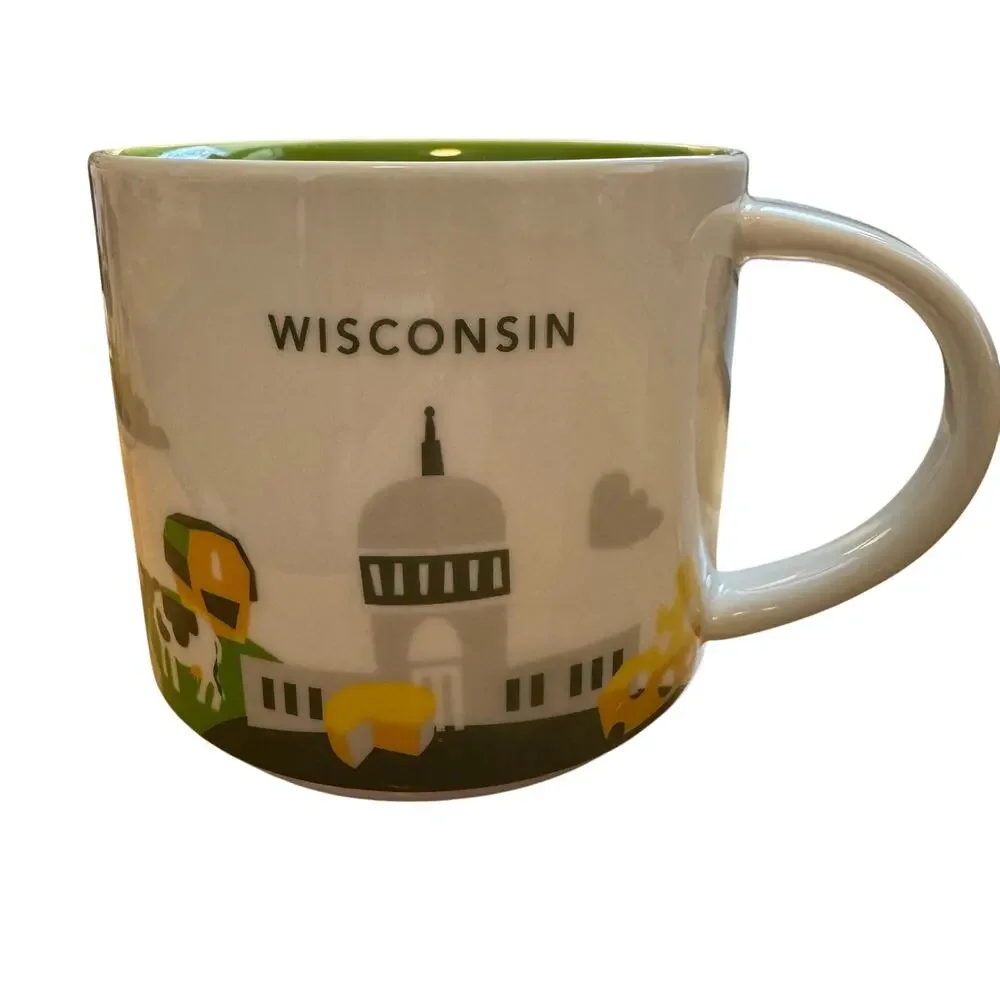 Wisconsin Starbucks 2017 You Are Here Collection 14oz Mug